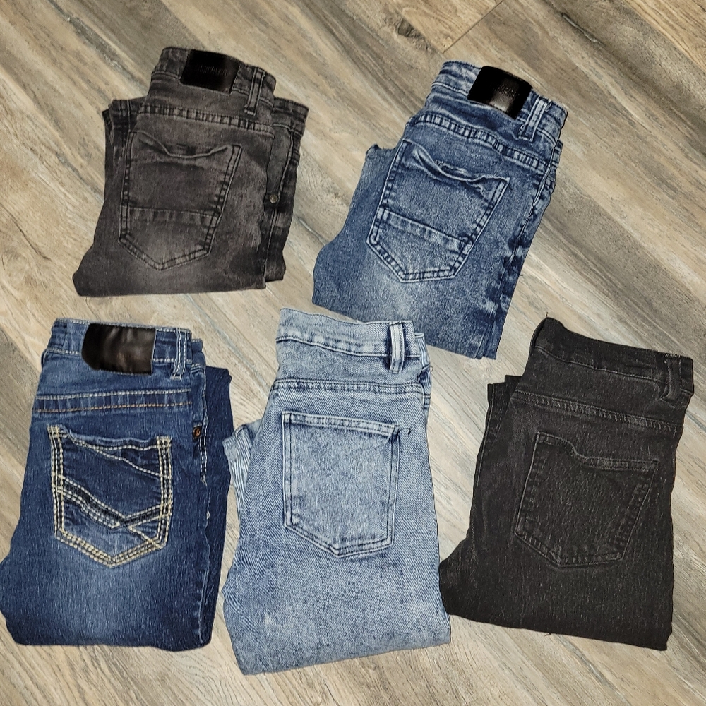 Boys Size 10/12 skinny jeans like brand new 5pair lot